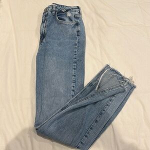 Zara Split Hem Jeans